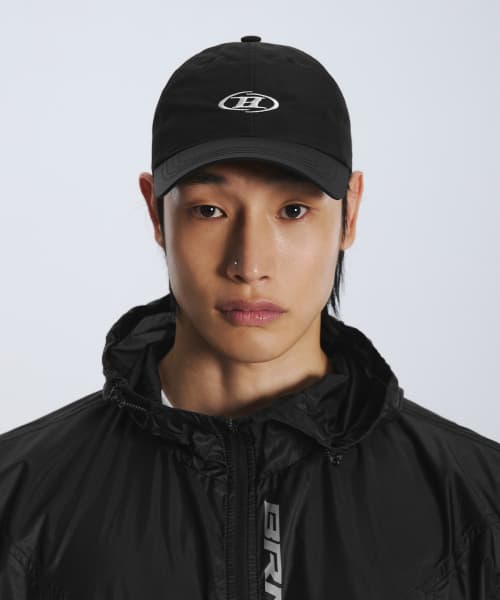 SYMBOL B NYLON BALL CAPSYMBOL B NYLON BALL CAP [BLACK]