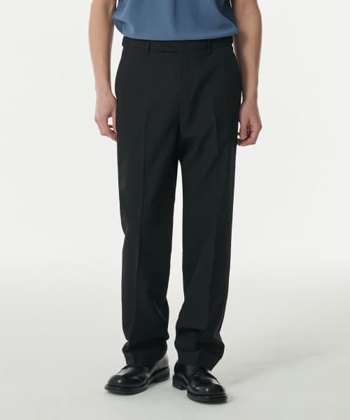 Cool Touch Semi-Wide Hidden Banding Slacks [Black]