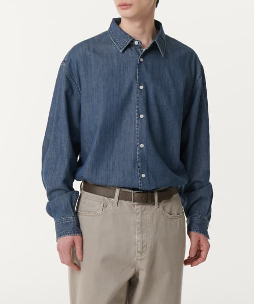 Relaxed Denim Shirt [Medium Indigo]