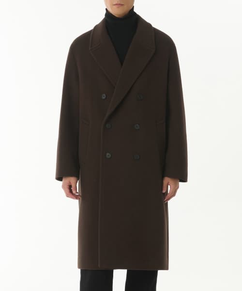 Cashmere Blend Oversized Double Coat [Baroque Brown]