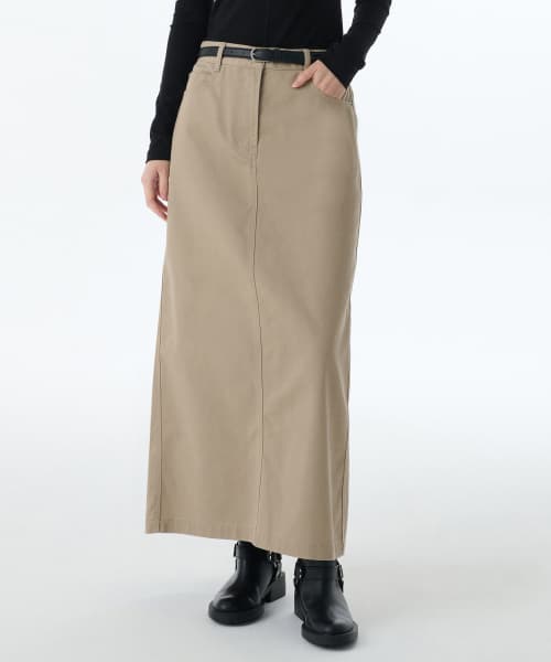 Womens CP Maxi Skirt [Beige]