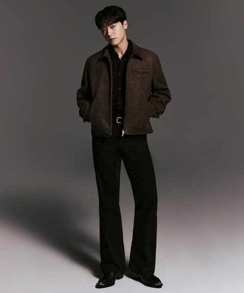 Flare Denim Pants [Black]