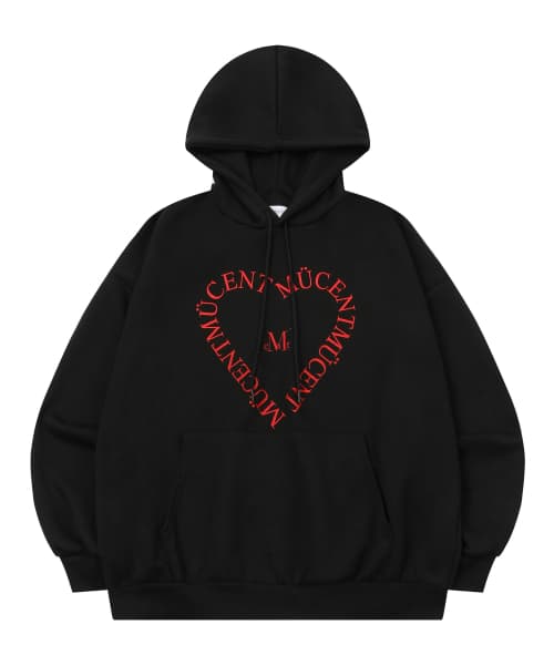 Heart Lettering Hoodie Unisex (3 Colors)