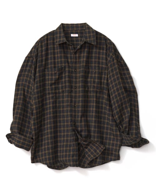 Vintage Oversized Duplin Check Shirt (Charcoal)
