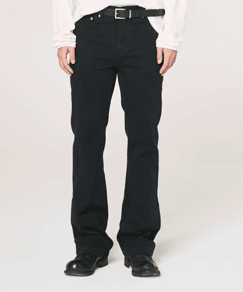 TX203 Semi-Flare Denim (Black)
