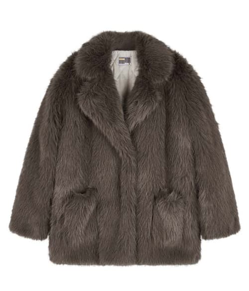 Bulky shaggy coat_charcoal