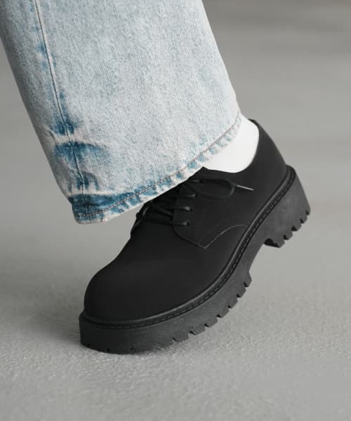 [Minu's Coordination x Sixfit] BOLD TOE DERBY (MATT SUEDE)