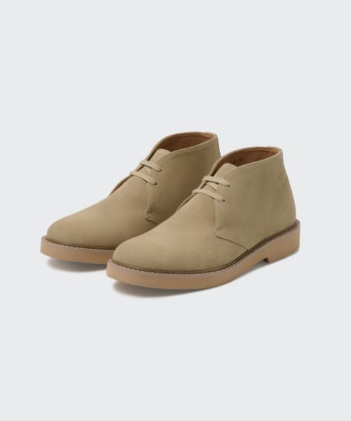 Suede Desert Boots [Beige]