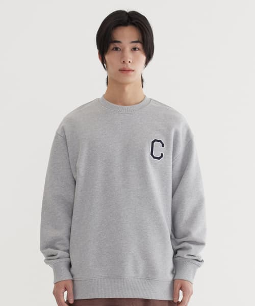 C Logo Sweatshirt Melange Gray