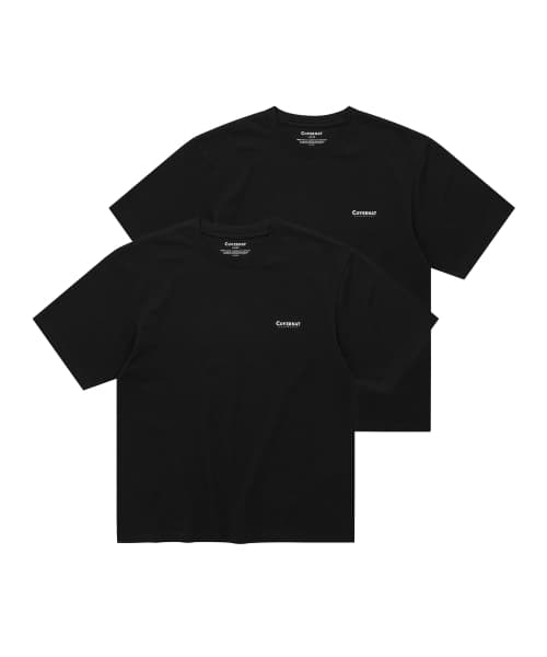 [2PACK] Cool Cotton T-Shirt Black+Black