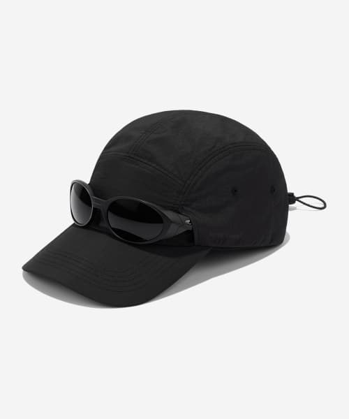 DEV:3 Sunglasses Cut Ball Cap_Black