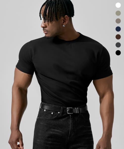 (Dryable) Signature Cotton Muscle Fit Half Sleeve _ 7 colors