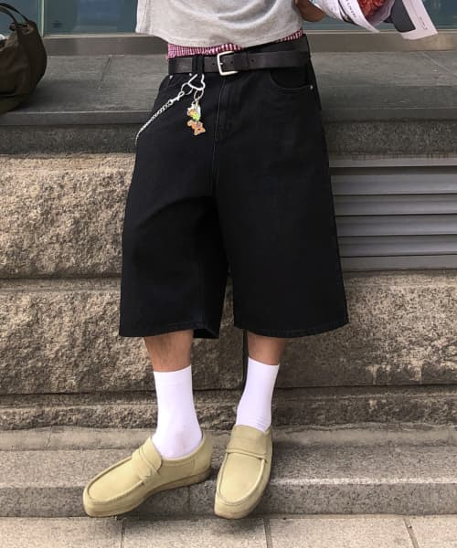 Everyday Bermuda Denim Shorts [Black]