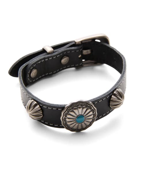 Concho Wrist Belt Black