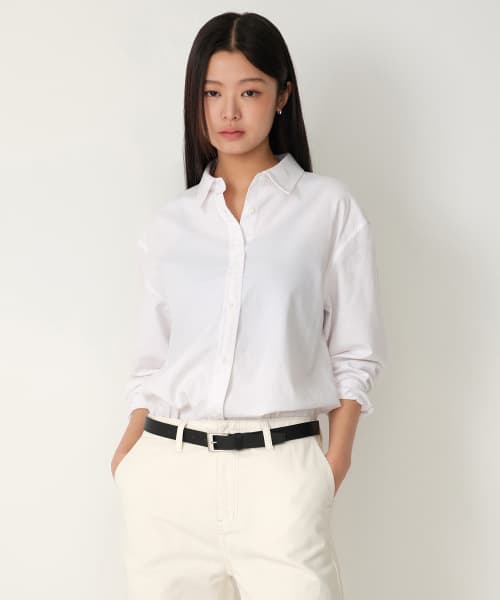 Women's Relaxed Oxford Shirt [White]