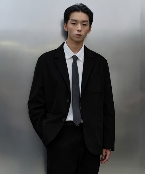[City Workers] Moleskin Blazer [Black]