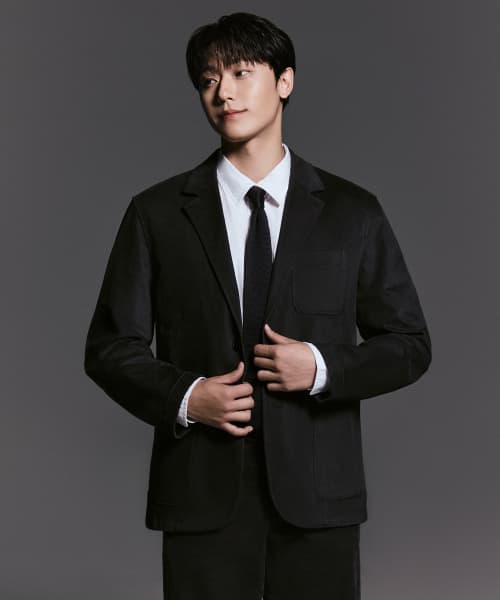 [City Workers] Moleskin Blazer [Dark Gray]