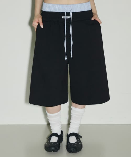 Boxer trunk Bermuda pants [Black]