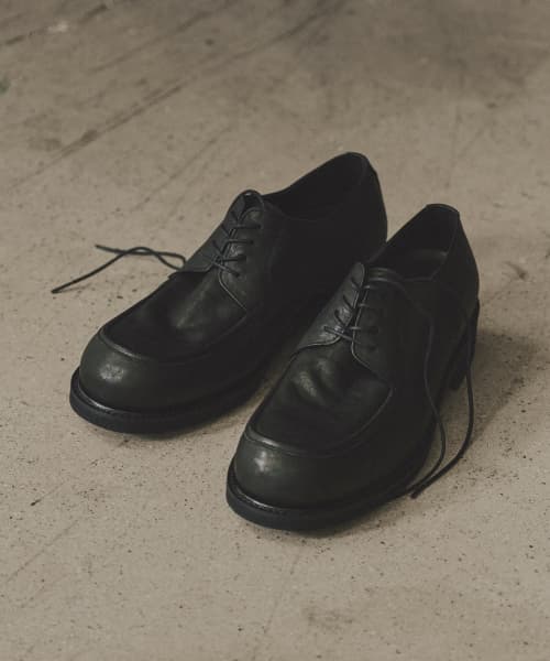 [삭형x로맨틱무브] Utip Height-Increasing Derby R25M400 (Washing Black)