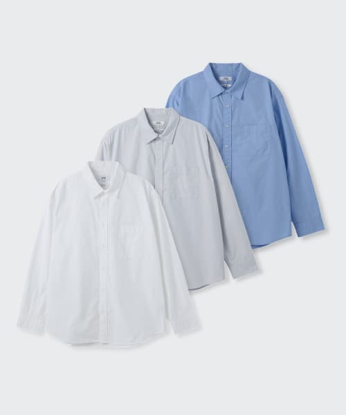 Relaxed Washed Poplin Shirt 2-Pack