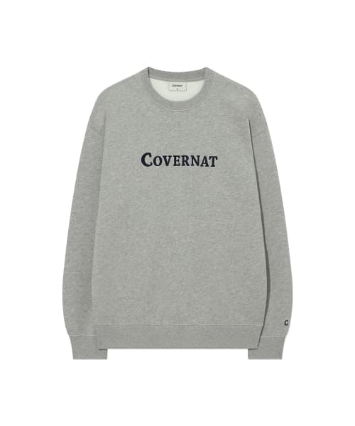 Center Logo Sweatshirt Melange Gray