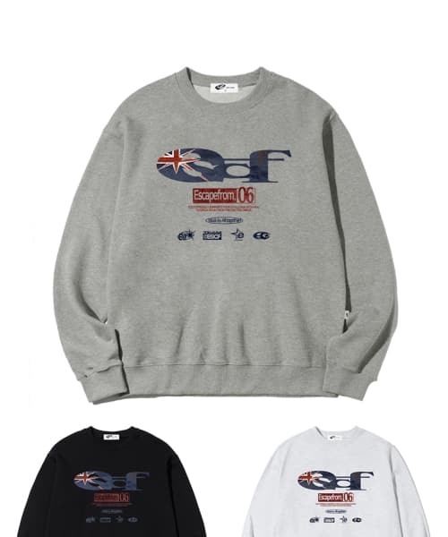 British Vintage ESCF Logo Collage Print Sweatshirt [3color]