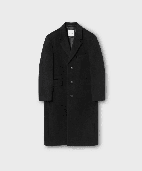 [Nonblank x Fashion Planet] Single Long Coat_BLACK
