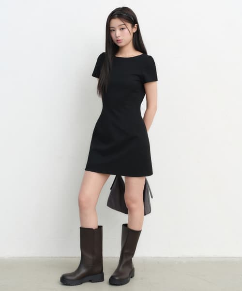Women's Formal Mini Dress [Black]