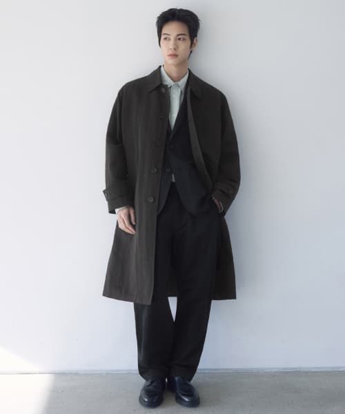 [City Workers] Karma Single Trench Coat [Gray]