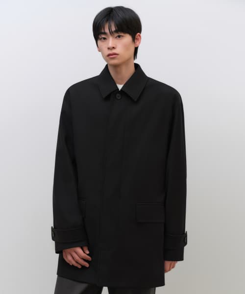 [City Workers] Woolish Car Coat [Black]