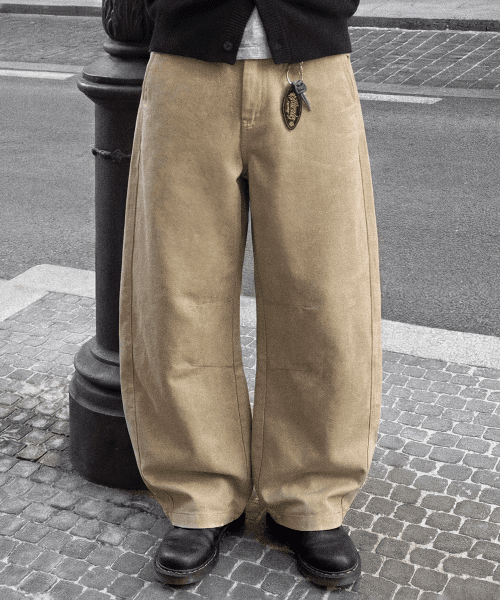 Bruni Curved Cotton Pants (3 colors)