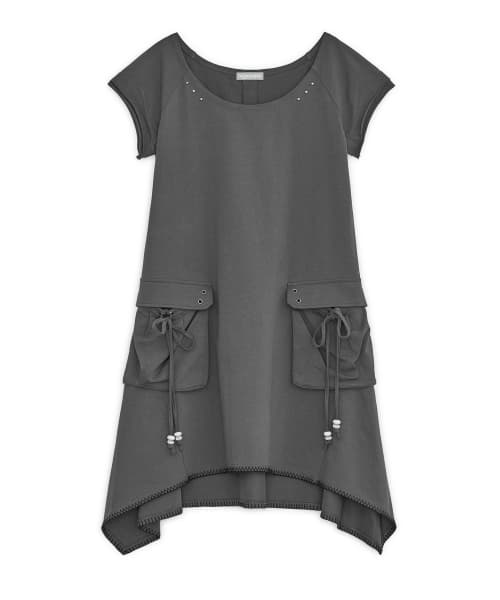 Pigment Cotton Dress (Charcoal)