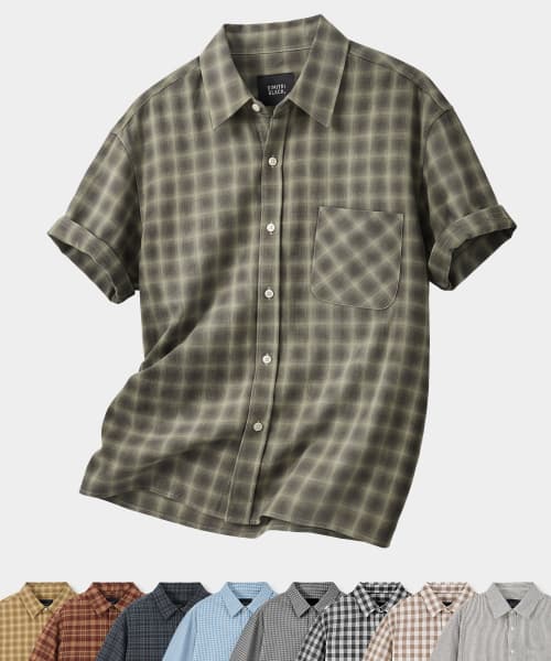 [10th Anniversary Project] © Everyone's Semi Crop Check Shirts_Half 9 Colors