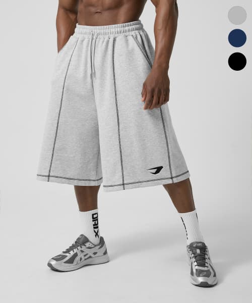 Overlock STITCH Sweat Bermuda Shorts_3color