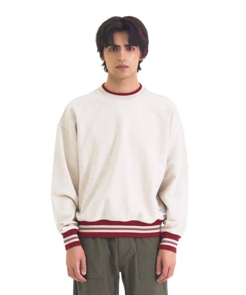 Two-Tone Sweat Shirts Oatmeal