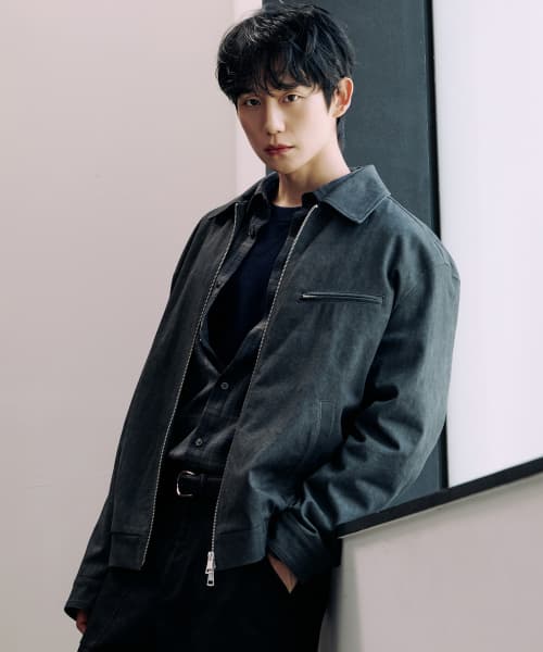 [COUTURE] PIGMENT-Washed Zip-Up Semi-Oversized Fit Blouson