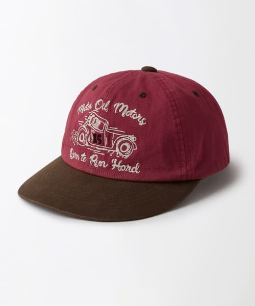 MOT SERIES Cotton Cap (Overdrive) - Red/Brown