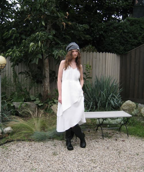 Tua Layered Long Dress - Ivory