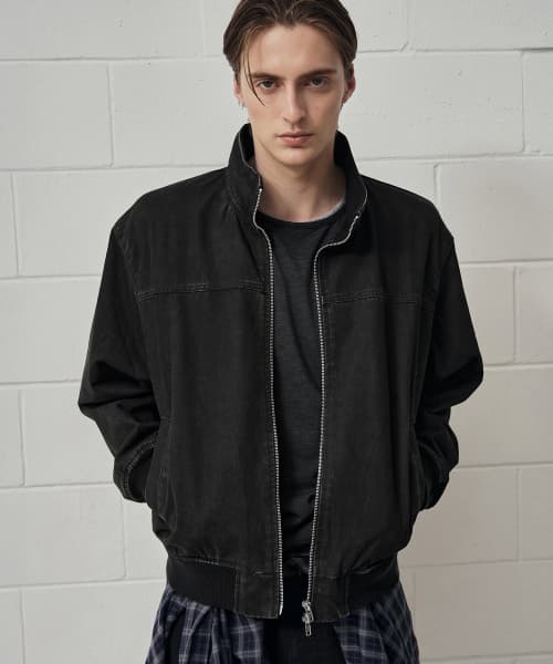 FOTT Washed Cotton Heavy Tanker Jacket [BLACK]