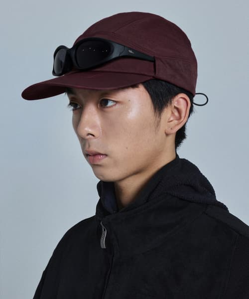 DEV:12 Sunglasses-Cut Ball Cap_Aubergine