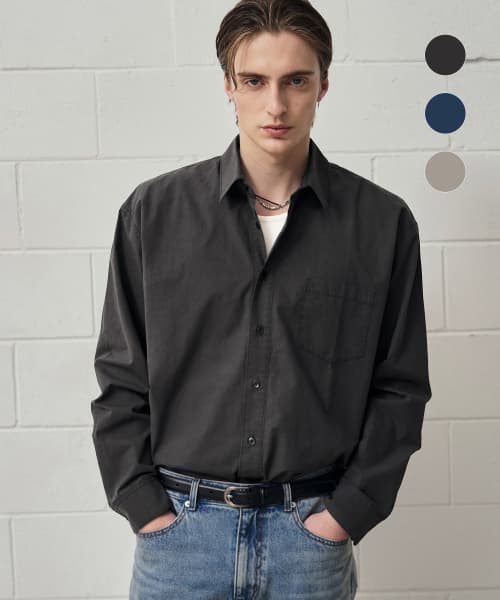 Kennedy Cotton Cropped Washed Shirts [3color]
