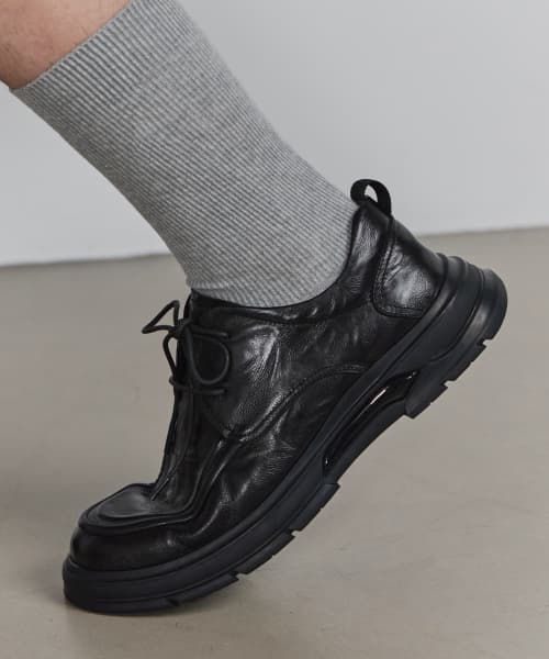 Calfskin Urban Rug Derby [Black]
