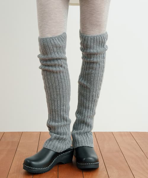 Cable Knit Warmer (Melange Grey)