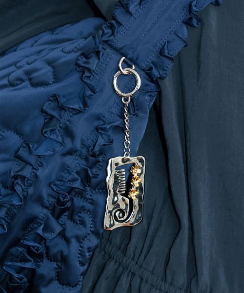 Bloom Brush Keyring (Silver Gold)