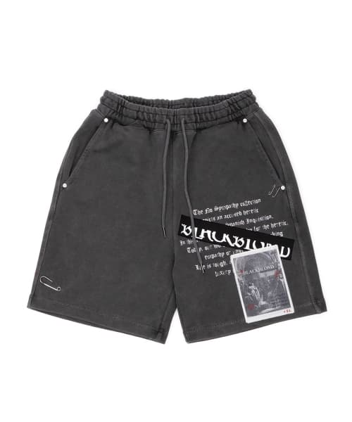 BBD Chaos Patch Pigment Sweatshorts (Charcoal)