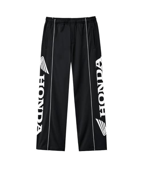 Racing Piping Sweatpants Black