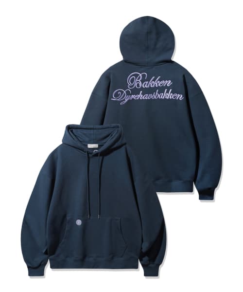 [MEN] Back Lettering Hoodie BK6797 (4 Color)