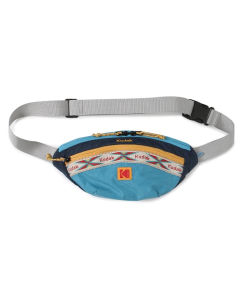 Jacquard Webbing Hip Bag Blue