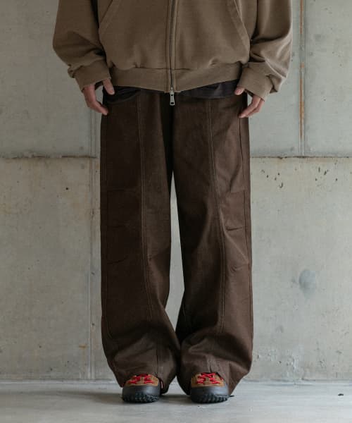 BC Dusty Vintage Dart Denim Pants (BROWN)