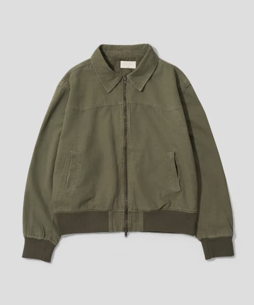 PEID Cotton Two-Way Blouson (Khaki